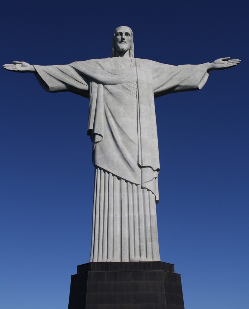 Vista do Cristo Redentor no Rio de Janeiro