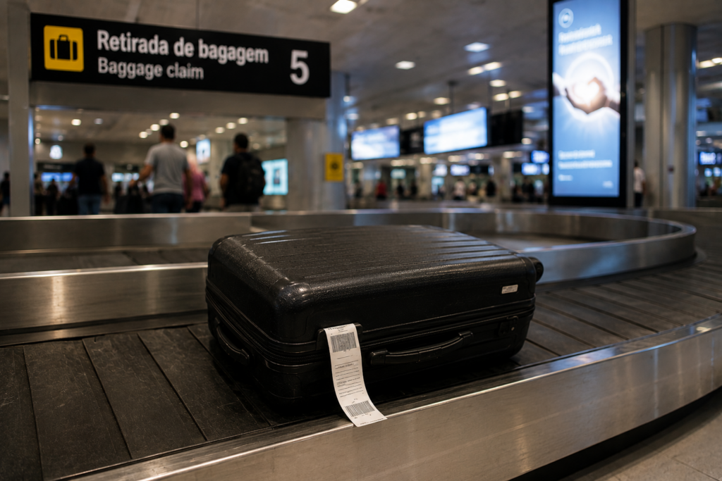 etiqueta na mala errada